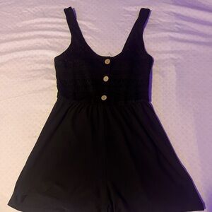 Womens Black Romper Size 1